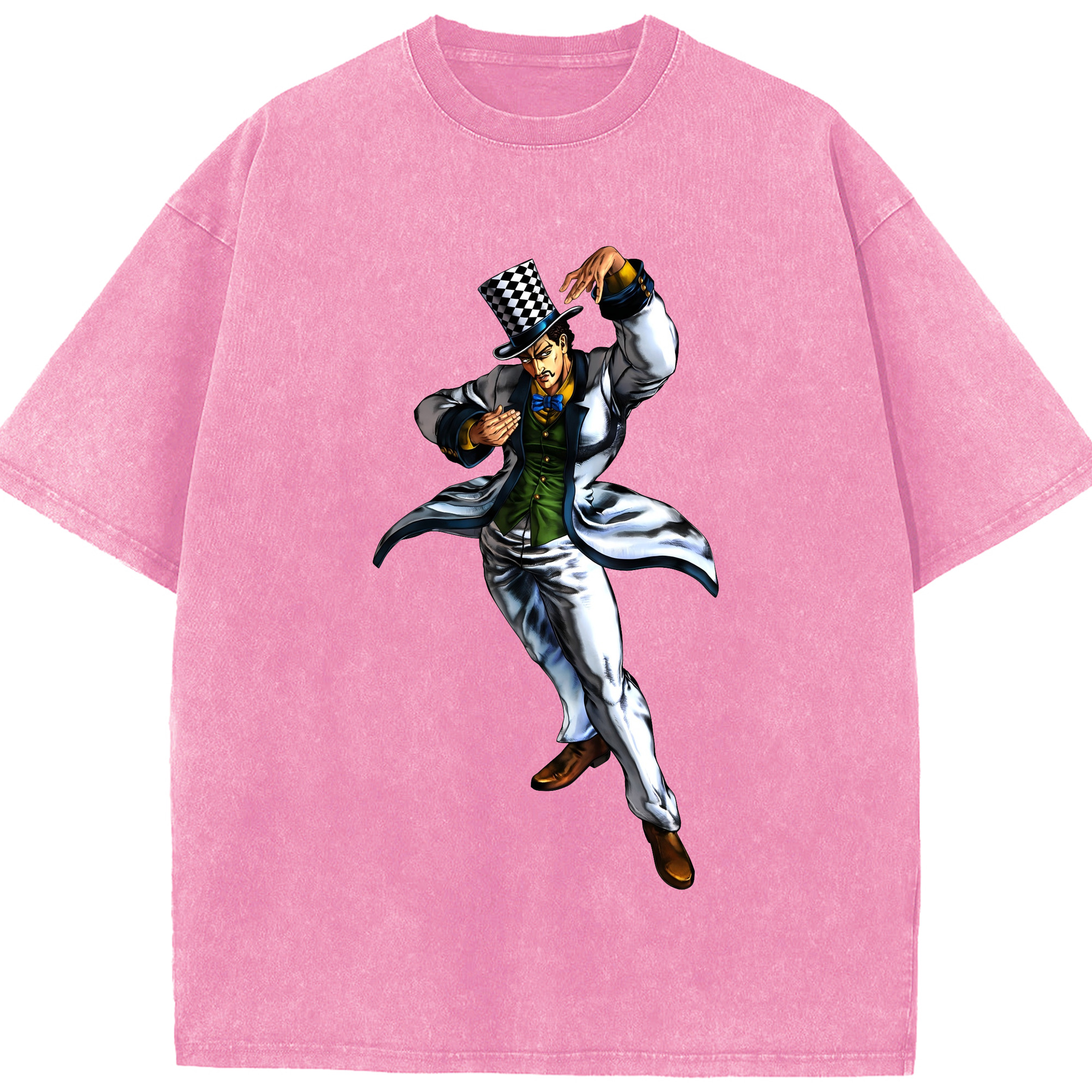 （画像用） ジョジョの奇妙な冒険 ウィル?アントニオ?ツェペリ JoJo's Bizarre Adventure Will Anthonio Zeppeli 綿100% ヴィンテージ風 半袖Tシャツ（フロントプリント）